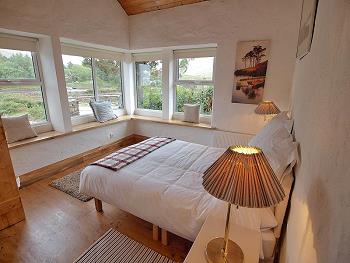 Double bedroom ensuite, with view to Bundorragha river